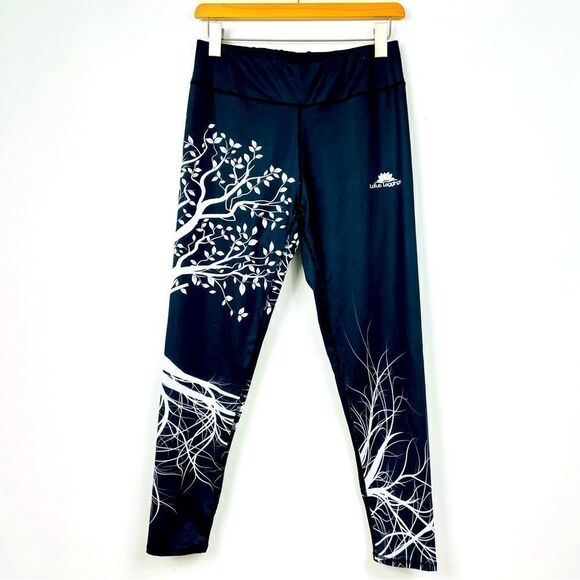 Lotus | Leggings Lg Tree of Life workout leggings black & white - Picture 2 of 4